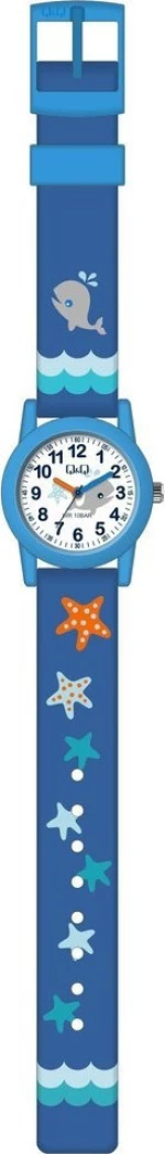 Q&Q Vr99J009Y Kids Blue Rubber Strap
