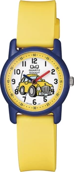 Q&Q Vr41J009 Kids Yellow Rubber Strap