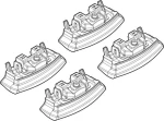 Nordrive Kit Άκρα-Πόδια για Μπάρες Hyundai i20 3D/5D 2014 4τμχ