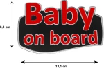 Race Axion Σήμα Baby on Board Με Αυτοκόλλητο 13.1x8.3cm Red