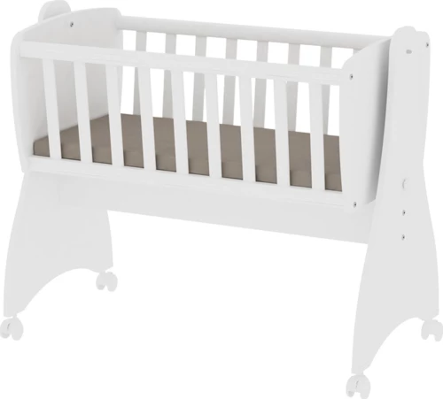 Lorelli Λίκνο First Dreams White χωρίς Στρώμα με Πλαϊνό Άνοιγμα