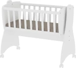 Lorelli Λίκνο First Dreams White χωρίς Στρώμα με Πλαϊνό Άνοιγμα