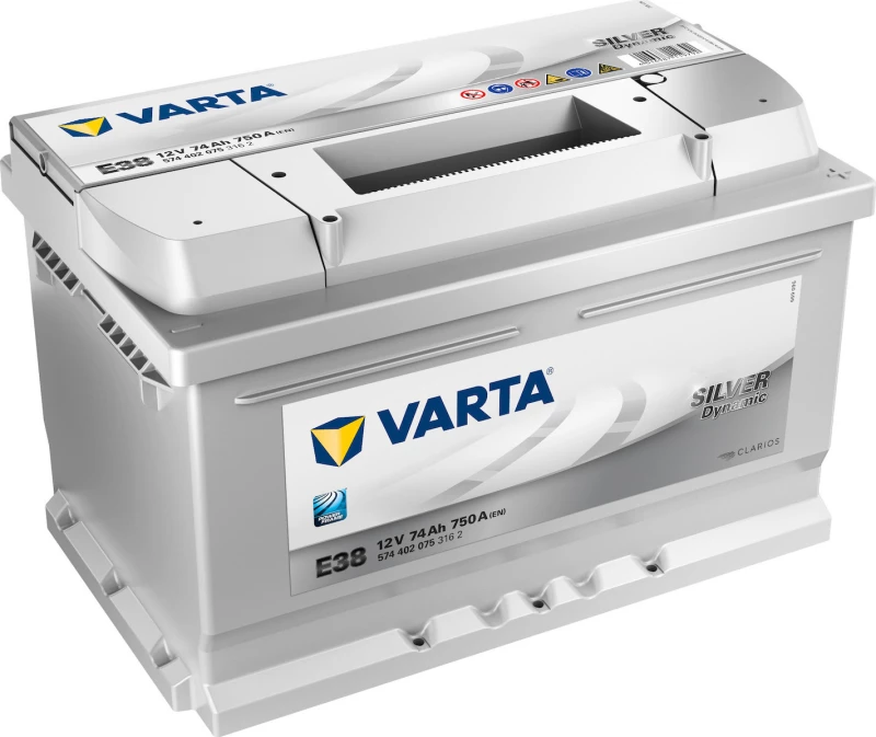 Varta Μπαταρία Αυτοκινήτου Silver Dynamic E38 με Χωρητικότητα 74Ah και CCA 750A