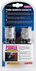 Lampa Αντάπτορας Αναπτήρα Διπλός Αυτοκινήτου Twin Remote-Sockets