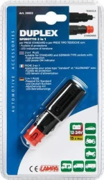 Lampa Αντάπτορας Αναπτήρα Αυτοκινήτου 2 σε 1 Plug