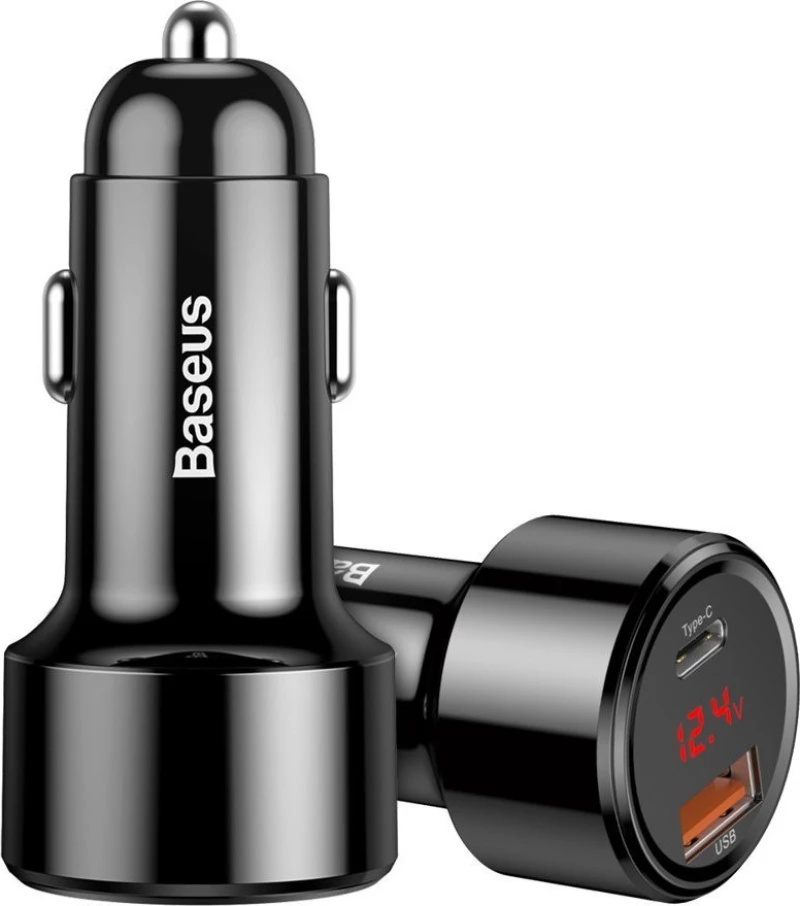 Φορτιστής Αυτοκινήτου Baseus Magic Usb + Usb-C Qc 4.0 Pd 45W - Black