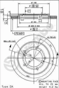 Brembo 09 9142 10 Δισκοσμπροστα GRAND-VITARA-286MM-