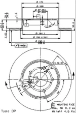 Brembo 08 7211 20 Δισκοι Φρενων Πισω CLK-E