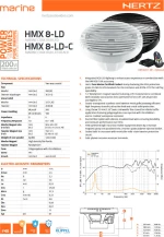 Hertz HMX 8 LD/C 8" Λευκό