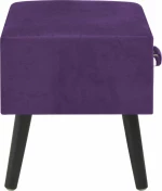 Κομοδίνο 2 τεμ Σκούρο S/2 Σκούρο Μωβ 40x35x40cm