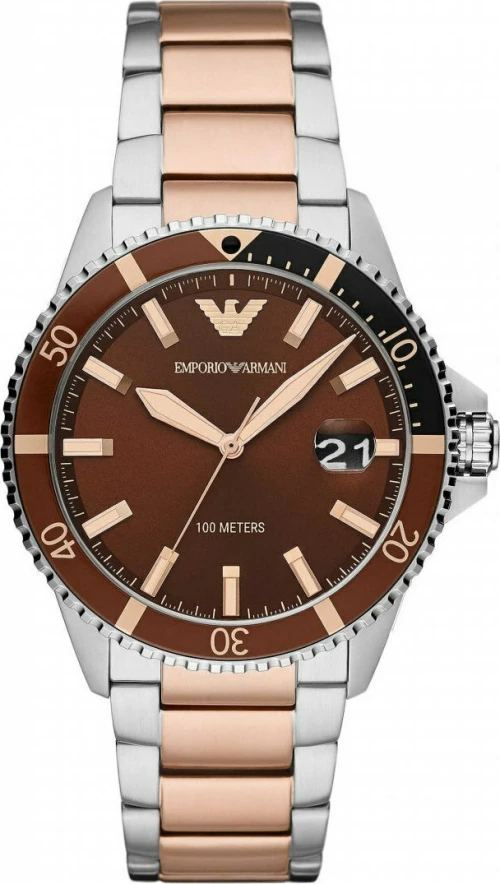 Emporio Armani Ρολόι με Μεταλλικό Μπρασελέ