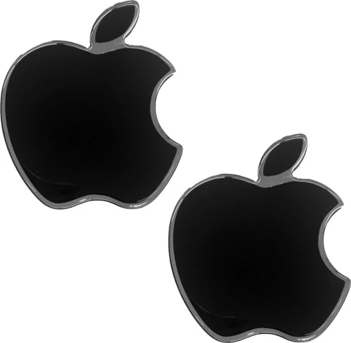 Race Axion Αυτοκόλλητα Αυτοκινήτου Χρωμίου Apple 4.2x3.45cm 4τμχ