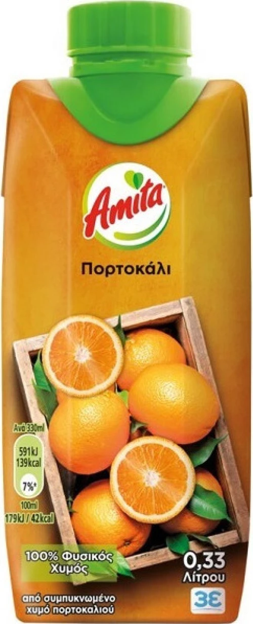 Amita Χυμός Πορτοκάλι 330ml