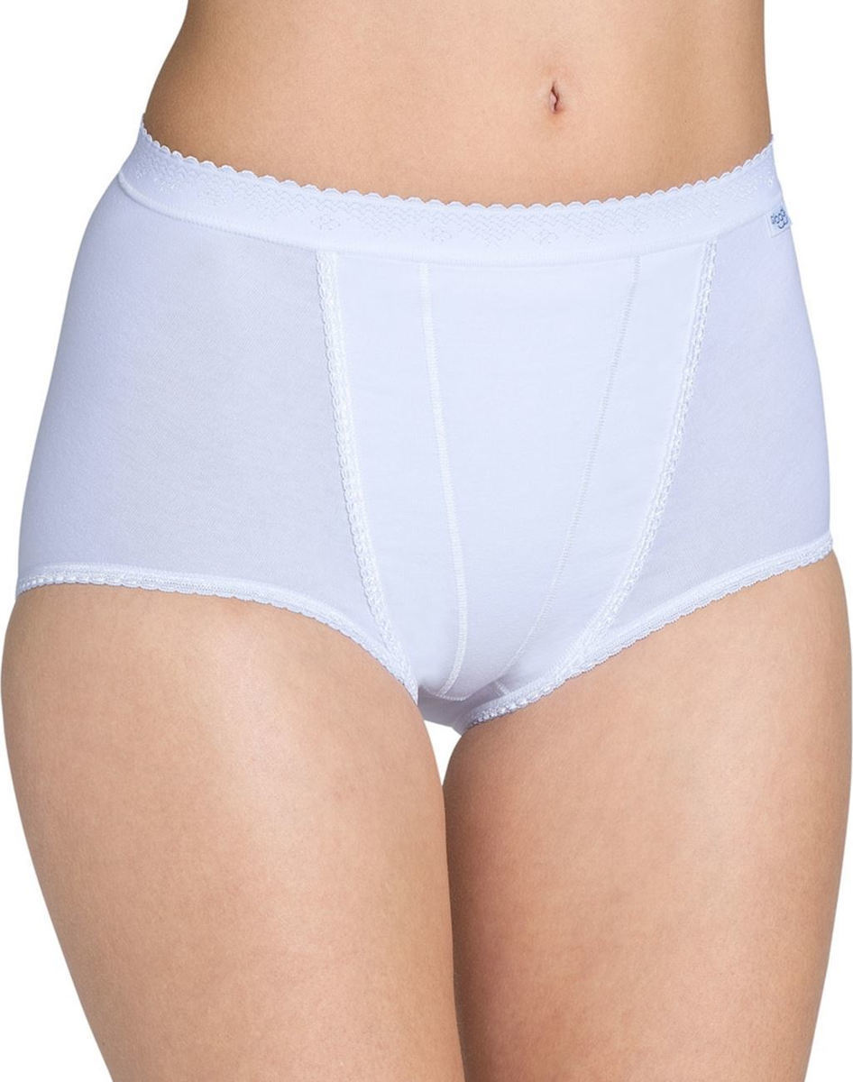 Sloggi Control Maxi Ψηλόμεσο Boxer σε Λευκό χρώμα