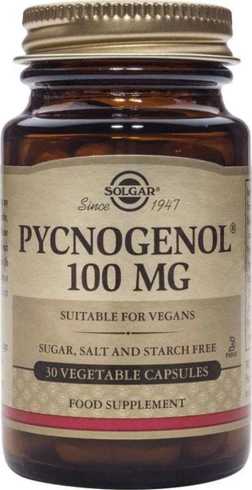 Solgar Pycnogenol 100mg 30 φυτικές κάψουλες