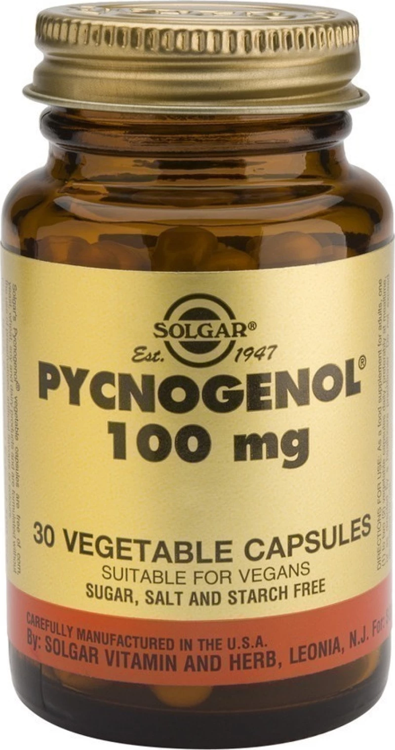 Solgar Pycnogenol 100mg 30 φυτικές κάψουλες