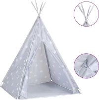 vidaXL Σκηνή Teepee Γαλάζια με Σάκο