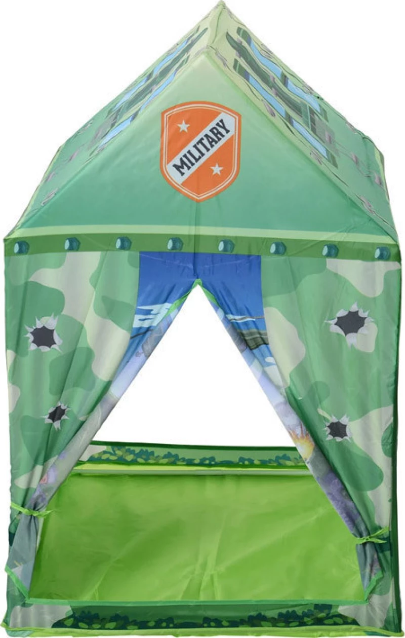 HomCom Παιδική Σκηνή Camouflage Play Πράσινη