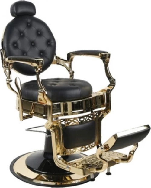 Πολυθρόνα Κουρείου King - Gold Black