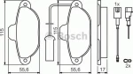 Bosch Σετ Τακάκια Εμπρός 4τμχ για Fiat 500 / Cinquecento / Punto