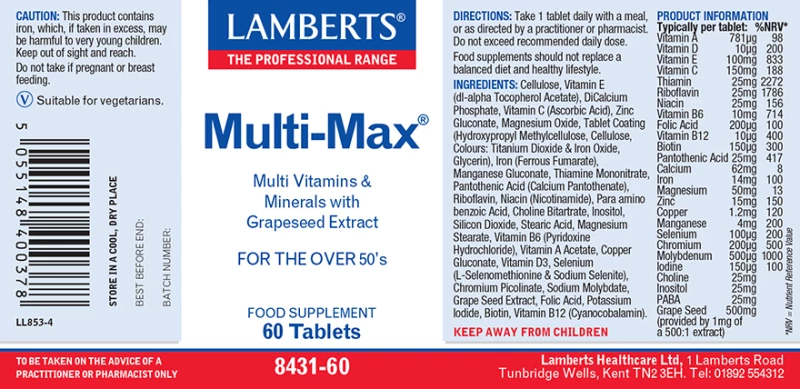 Lamberts Multi Max 60 ταμπλέτες