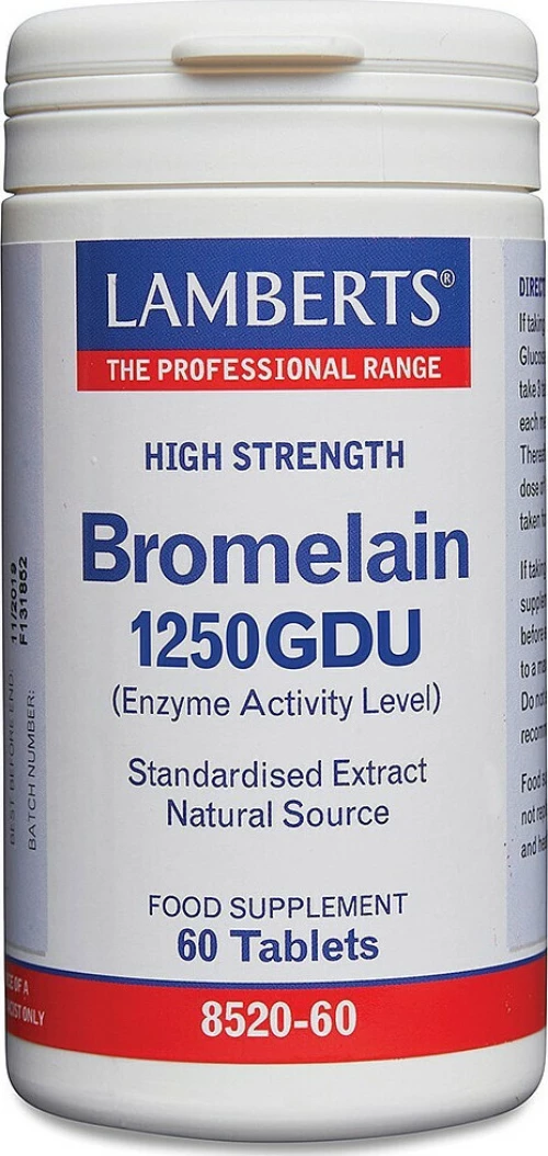 Lamberts Bromelain 1250GDU 500mg 60 ταμπλέτες