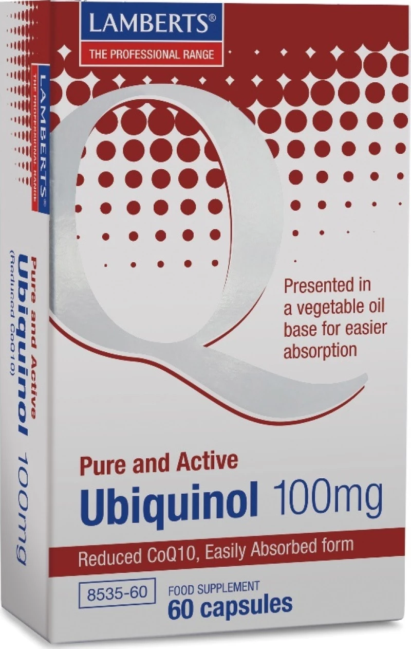 Lamberts Pure & Active Ubiquinol (reduced CoQ10) 100mg 60 κάψουλες