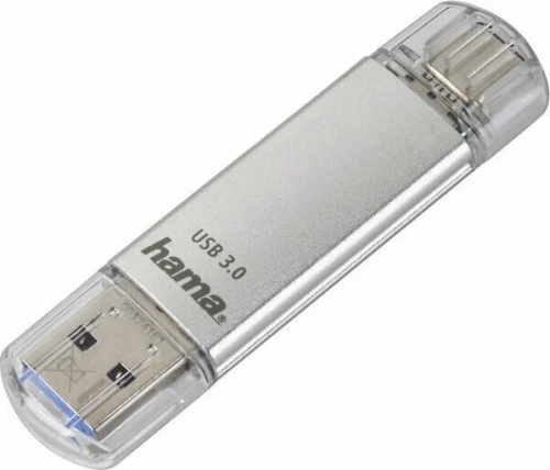 HAMA C-Laeta 64GB USB 3.1 Ασημί