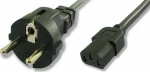 Schuko - IEC C13 Cable 1.5m Μαύρο