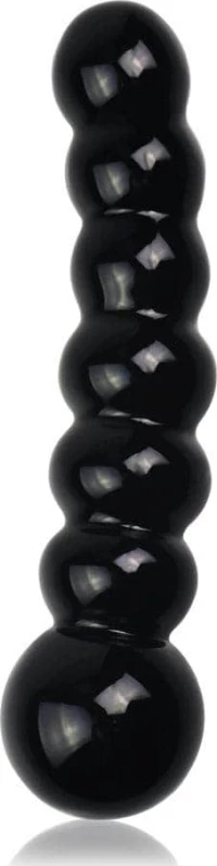 Glass Romance Black Anal Balls