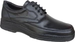 Softies 3074 Δερμάτινα Ανδρικά Casual Παπούτσια Μαύρα