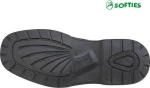 Softies 3074 Δερμάτινα Ανδρικά Casual Παπούτσια Μαύρα