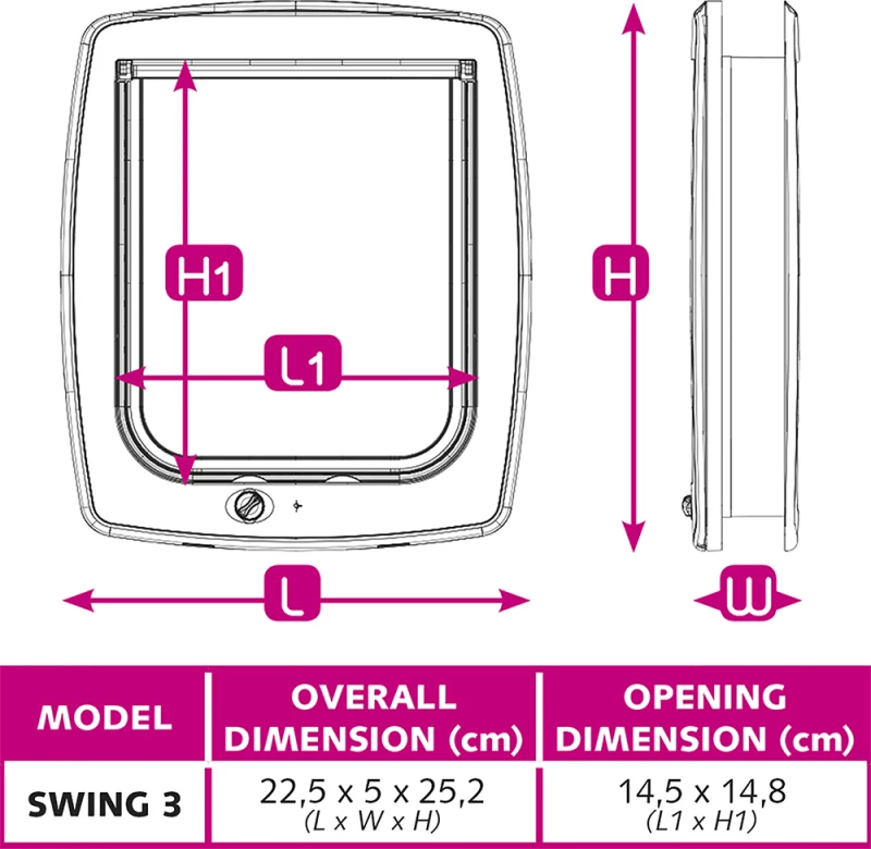 Ferplast Swing 3 Πορτάκι Καφέ