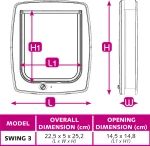 Ferplast Swing 3 Πορτάκι Καφέ