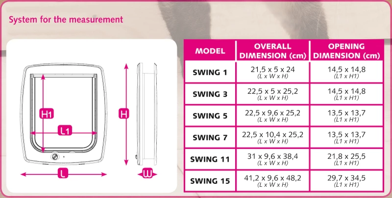 Ferplast Swing 3 Πορτάκι Καφέ