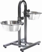Trixie Σετ Μπολ με Βάση από Ανοξείδωτο Ατσάλι 2x2800ml