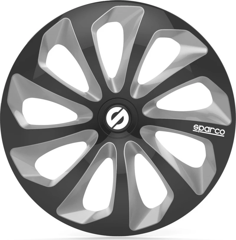 Sparco Σετ Τάσια Αυτοκινήτου Sicilia 4τμχ 13" Μαύρο/Ασημί