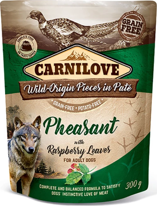 Brit Carnilove Pouches Pheasant with Raspberry Leaves Κρέας 300gr