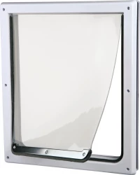 Trixie 2 Way Flap Πόρτα Σκύλου Λευκή M/XL 39x45cm