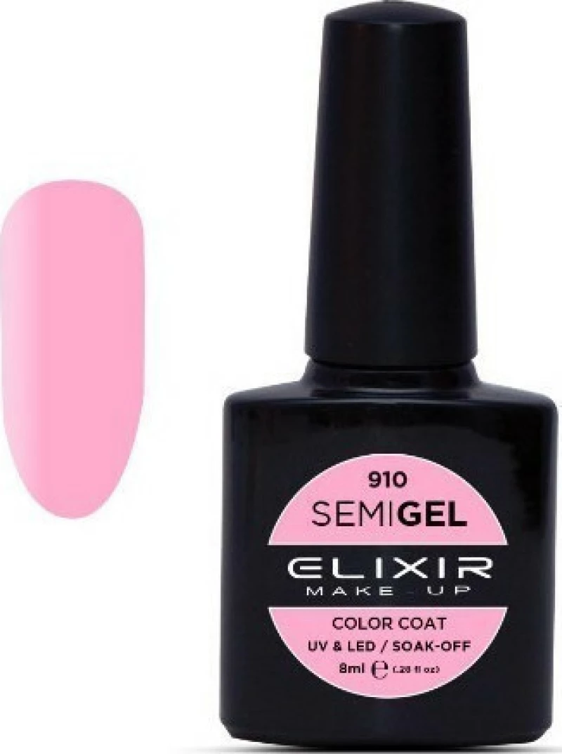 Elixir Semi Gel 910 Rose Pink 8ml