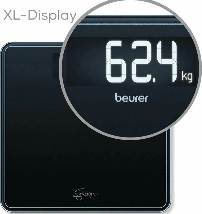 Beurer GS 400 Signature Line Ψηφιακή Ζυγαριά σε Μαύρο χρώμα