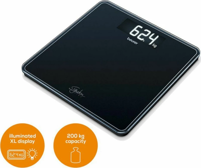 Beurer GS 400 Signature Line Ψηφιακή Ζυγαριά σε Μαύρο χρώμα
