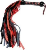 Black & Red Flogger Whip