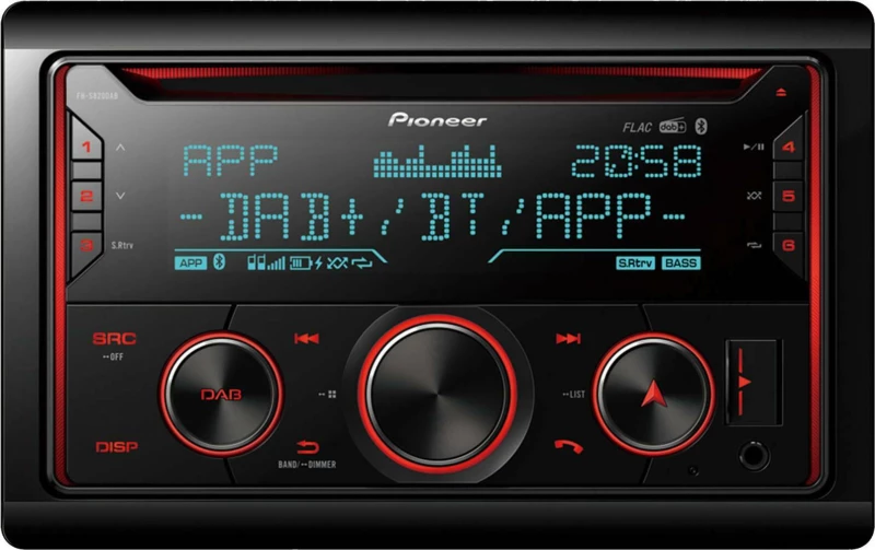 Pioneer FH-S820DAB Ηχοσύστημα Αυτοκινήτου Universal 2DIN (Bluetooth/USB/AUX)