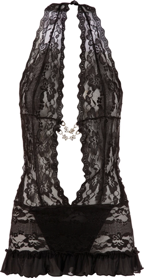 Cottelli Collection Little Lace Dress Black