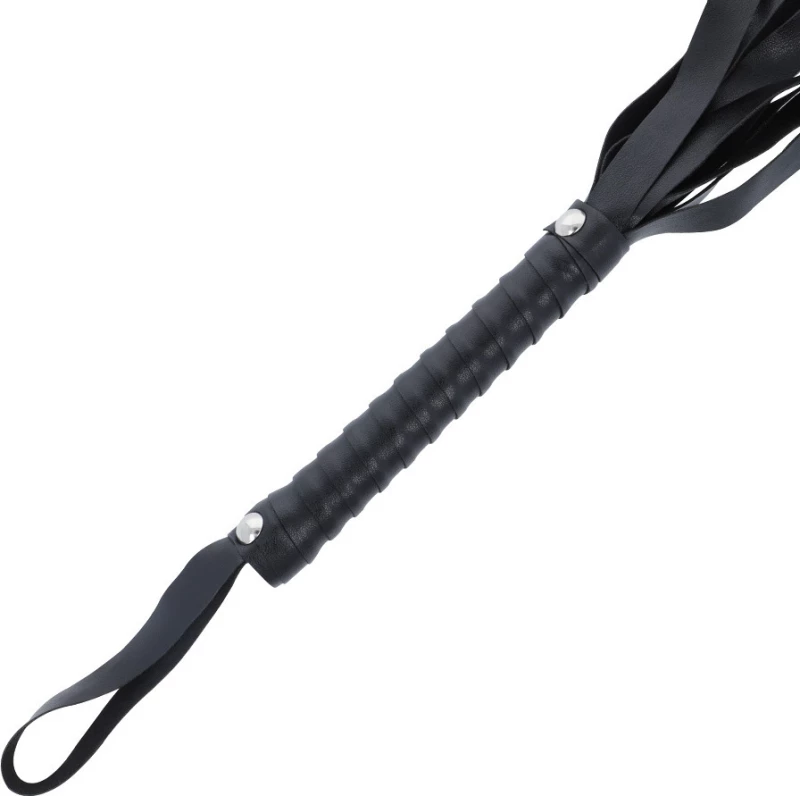 Darkness Black Flogger 51cm Black