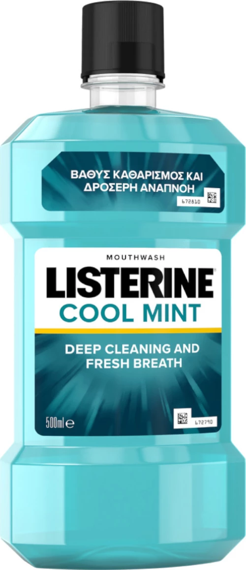 Listerine Cool Mint Στοματικό Διάλυμα κατά της Πλάκας και της Κακοσμίας 500ml