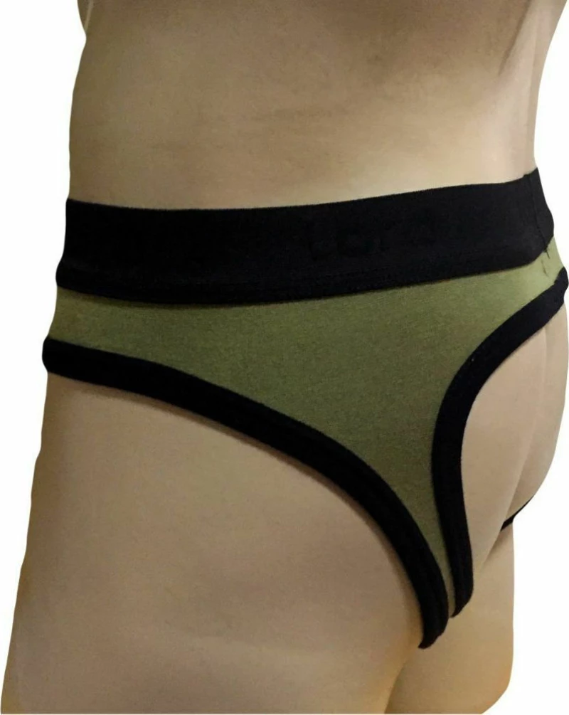 Ανδρικό Jockstrap-Σπασουαρ, Χρώμα Χακί