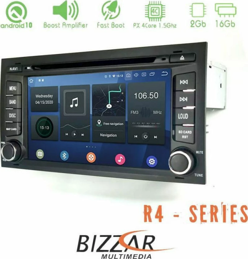Bizzar Ηχοσύστημα Αυτοκινήτου για Seat Ibiza / Leon (Bluetooth/USB/WiFi/GPS) με Οθόνη Αφής 7"