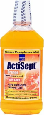 Intermed Actisept Mouthwash Orange Στοματικό Διάλυμα Καθημερινής Προστασίας 500ml